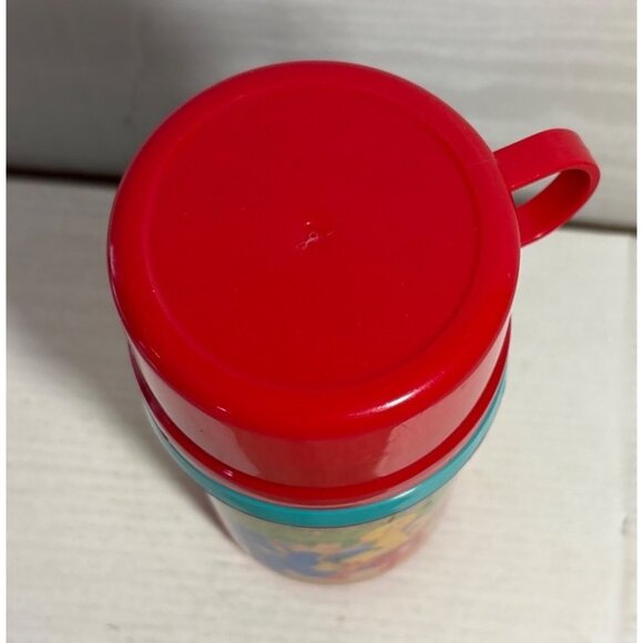 Sesame Street Red Plastic Thermos With Handle 2010 - Picture 4 of 11